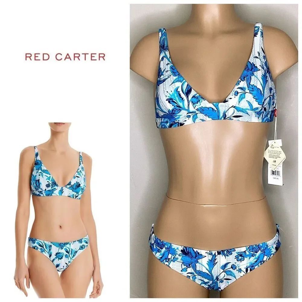 New. Red Carter floral bikini. XS-top/M-bottom. Retails $179